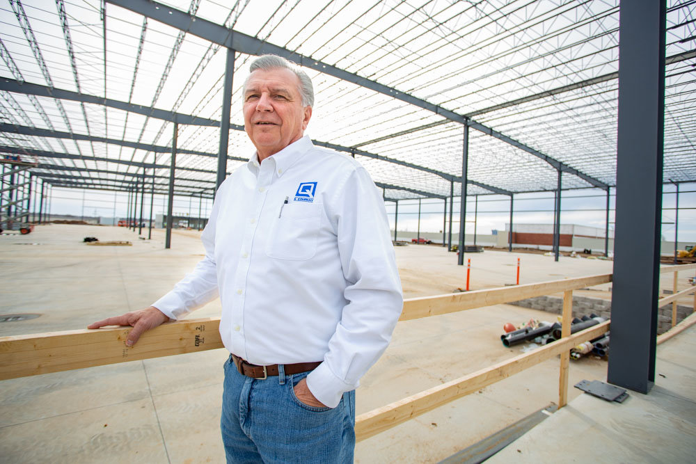 Rick Quint’s Q & Co. is general contractor for the 205,000-square-foot addition to the former Solo Cup building off of North Glenstone Avenue.